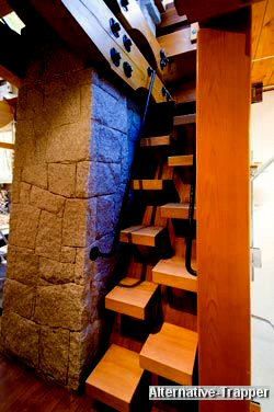Alternative Moderne Trapper: Denne trappe er i k k e  ældre-venlig eller handicap-venlig.